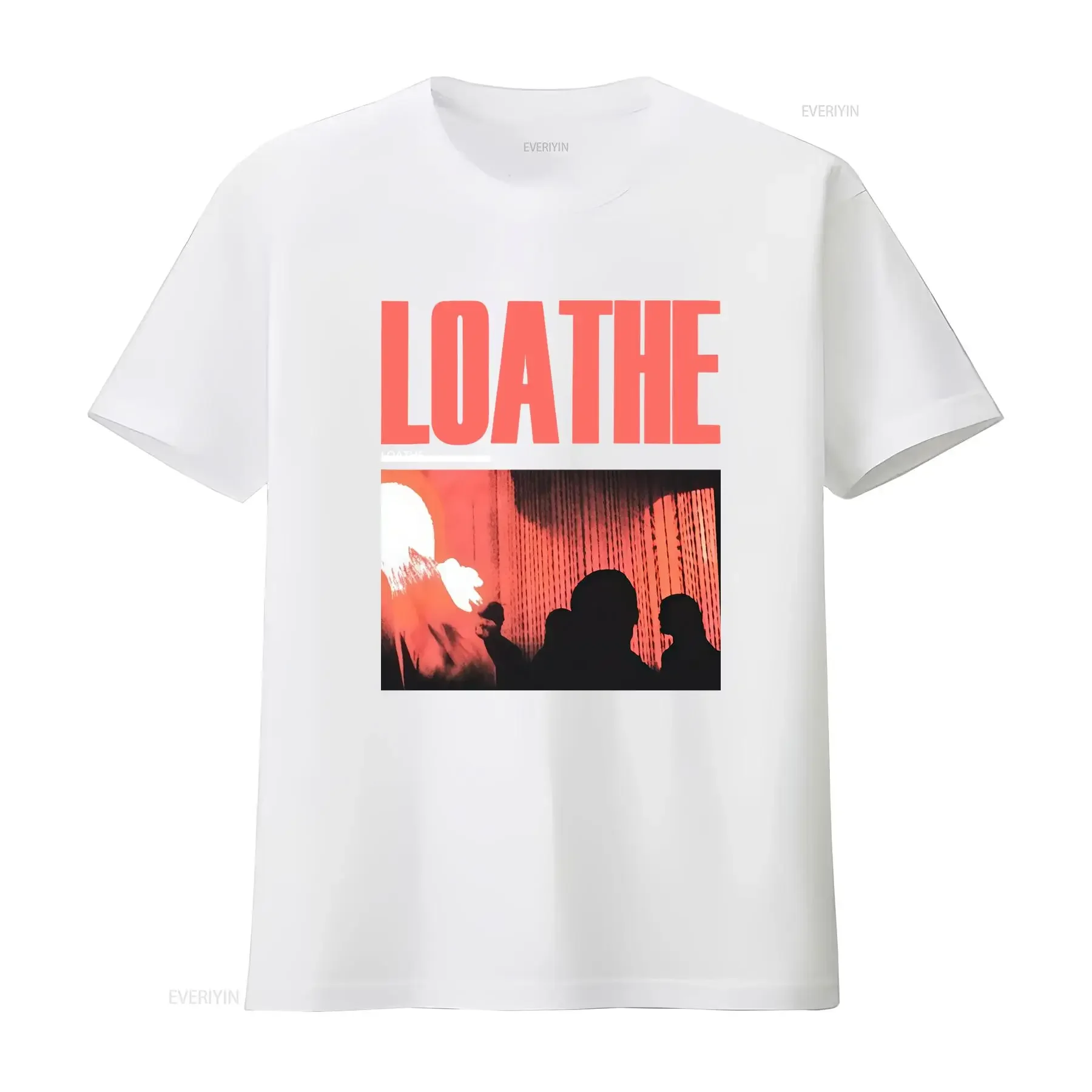 Vintage Loathe Band Concert Tour Heavy Cotton Black T Shirt Full Size vintage Washed Soft Casual designer clothes homme view 3