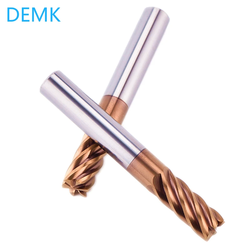 6 Flute HRC58 Carbide End Mills Alloy Tungsten Steel Milling Cutter Cutting Tool For CNC Maching Coating Flat End Mill