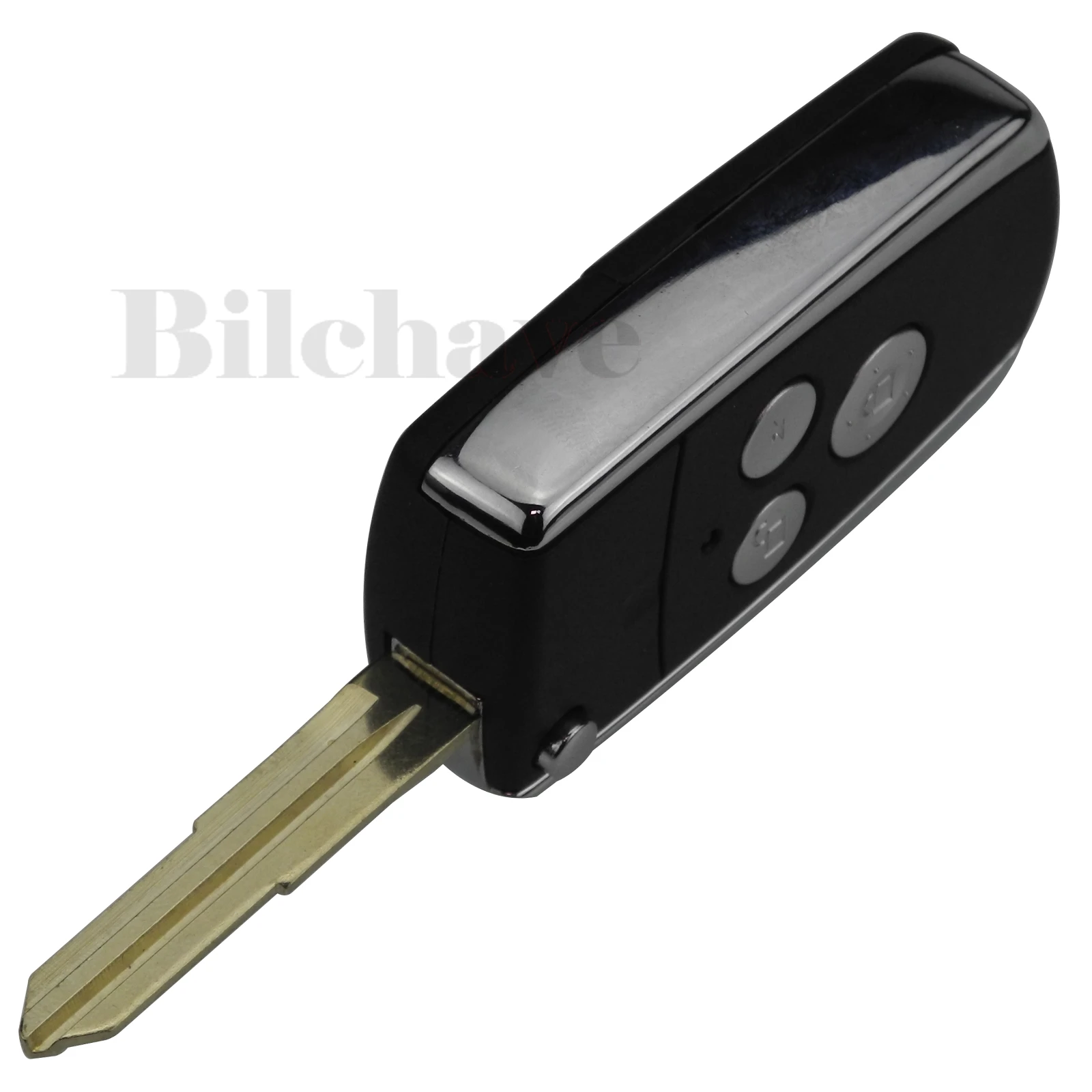 Bilchave ดัดแปลง 3 ปุ่มสําหรับ Hyundai Sonata Moinca สําหรับ Kia Flip Remote Car Key Shell พร้อม Uncut ขวาเปลี่ยนใบมีด