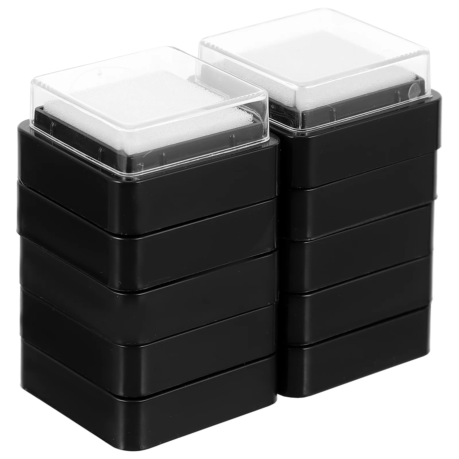 Stamp Pad No Ink Blank Fingerprint Refill Graffiti Empty Felt Pads White Sponge