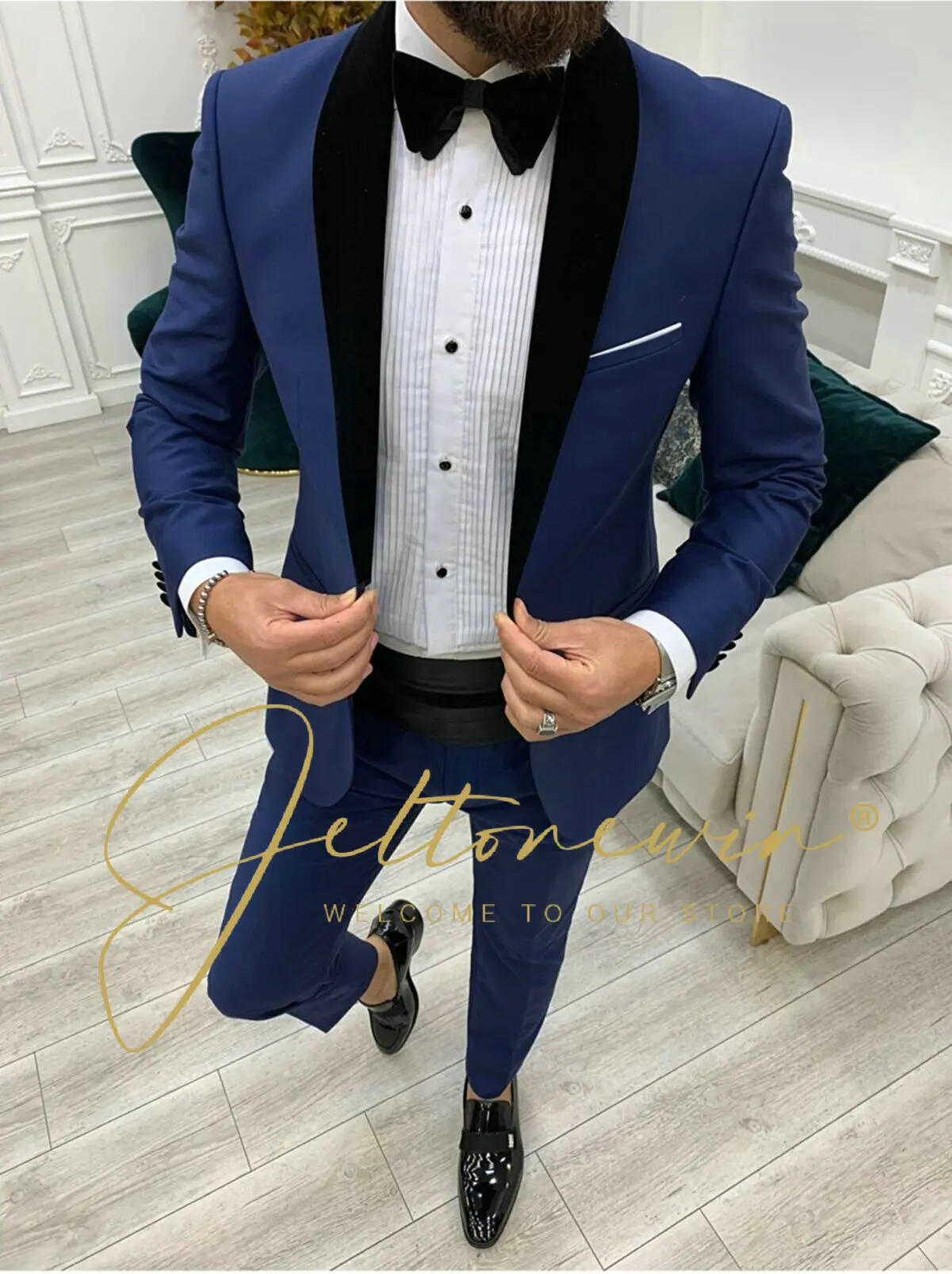 

Jacket Pants Fashion Boutique Casual Business Mens Suit Groom Wedding Suits For Men Formal Social Suit Blazer 2 Pcs Set