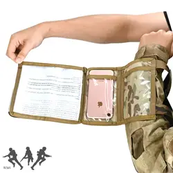 Tactical Paintball Gear Arm Sleeve Pocket Map Admin Pouch tactic Mobile Phone Bag Equipment Accessories