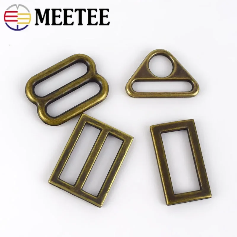 Meetee 5/10Pcs 25mm ottone metallo O D anello fibbie ad ardiglione per cinghie reggiseno borsa bagaglio scarpe Hardware pulsante fai da te accessori