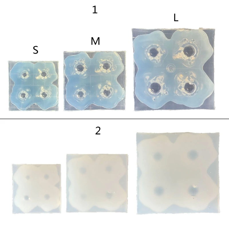 Resin Mould 4-hole Silicone Molds for Making Chocolate Candy Puddings