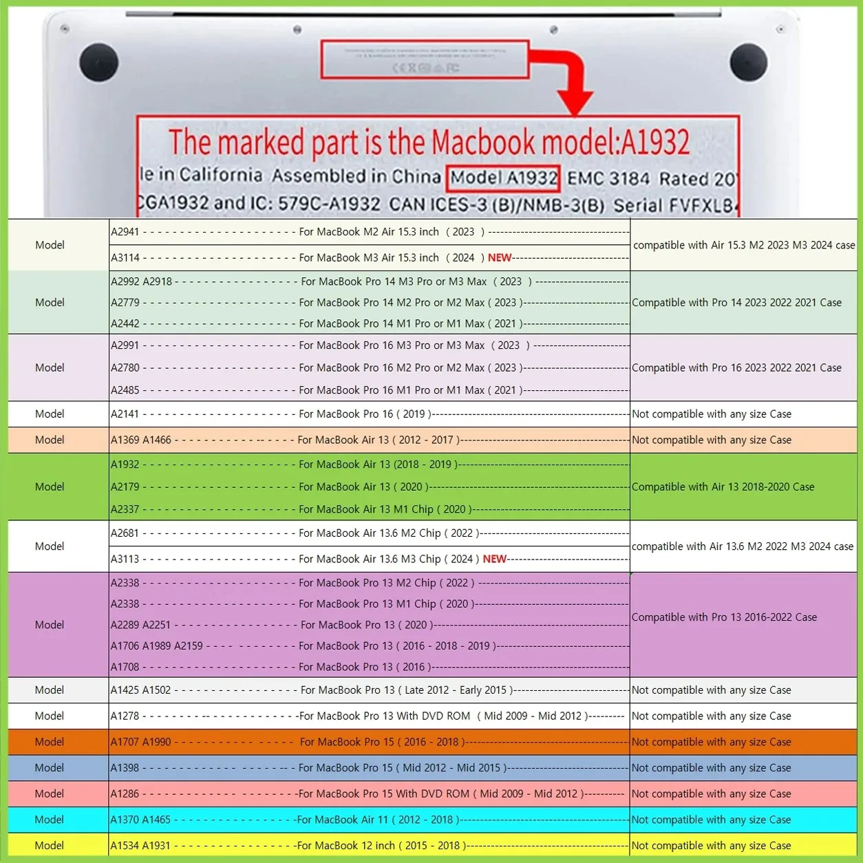 Slim Gradient-Coloured Protective Case Laptop Case for MacBook Air M4 Pro 13 M2 2022 Cover M1 2023 Pro 14 16 M3 2024 Hard Shell