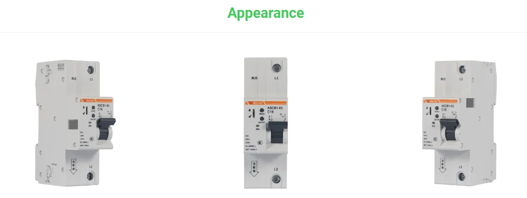 Disjuntor Inteligente Série ASCB, Interruptor De Ar Integrado, Controle Remoto, Dispositivo De Monitoramento De Consumo De Energia