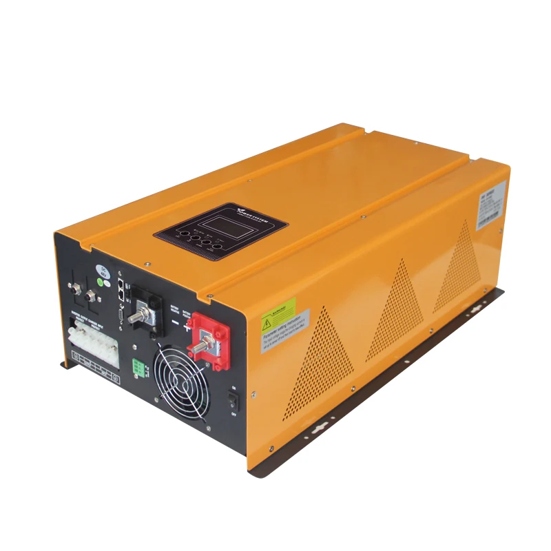 6000W 48V Pure Sine Wave Inverter Charger,48VDC and 240VAC Input to 120V 240V AC Split Phase Output,18000W Surge,LCD Remote Pane