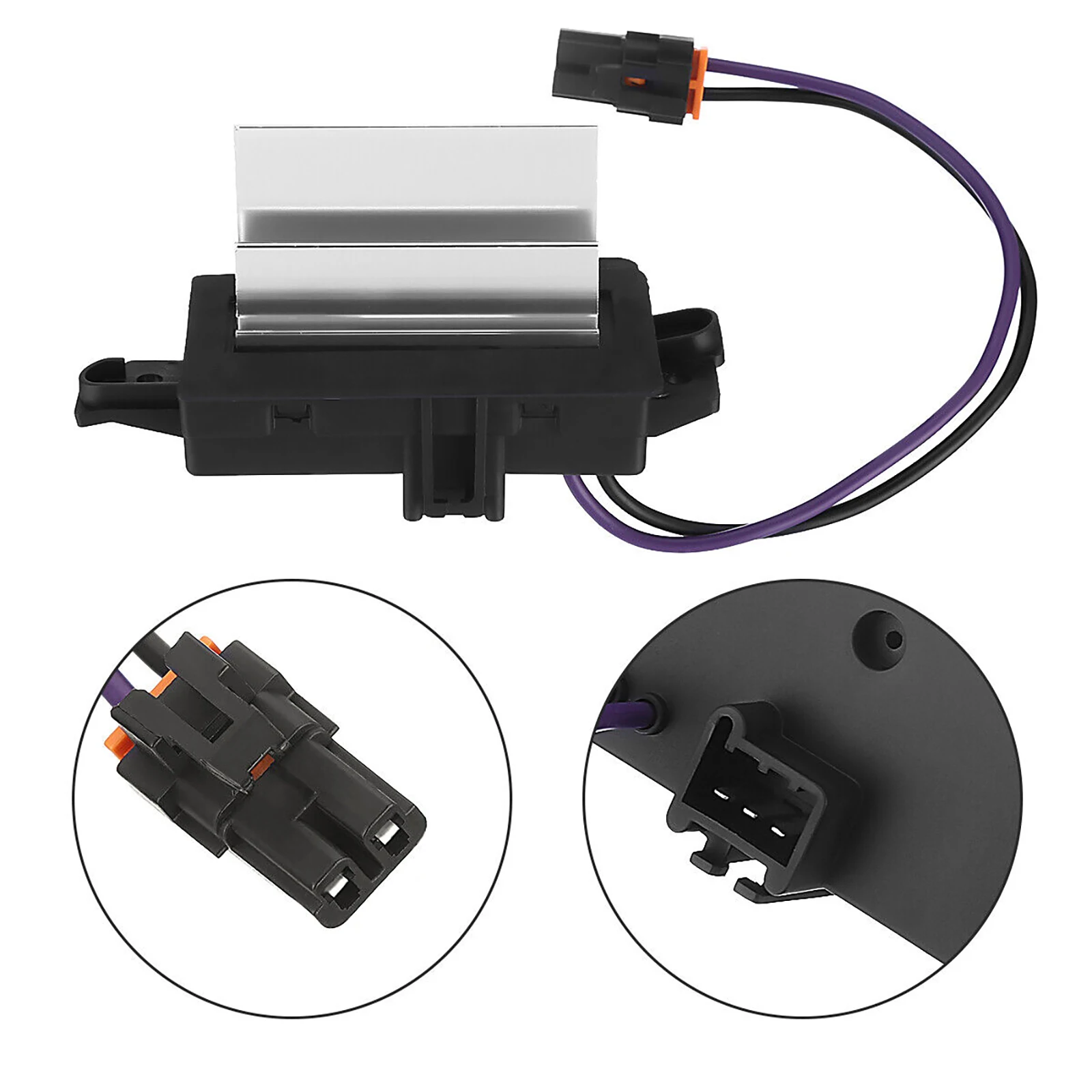 Car Heater Motor Fan Blower Resistor 4P1595 3Pin Connector For Chevy Silverado For Cadillac Escalade For GMC Envoy Car Accessory