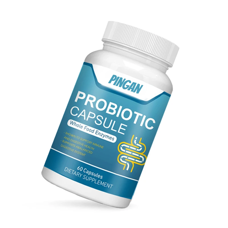 Mélanger 60 capsules de huit probiotiques pour restaurer l'équilibre des bactéries bénéfiques, soulager la diarrhée et le gonflage