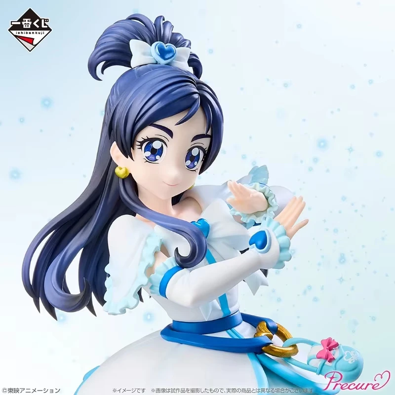 100% الأصلي بانداي الأرواح Ichiban Kuji Futari Wa Precure ماكس علاج القلب أسود لامع مضيئة علاج الأبيض جمع سلسلة