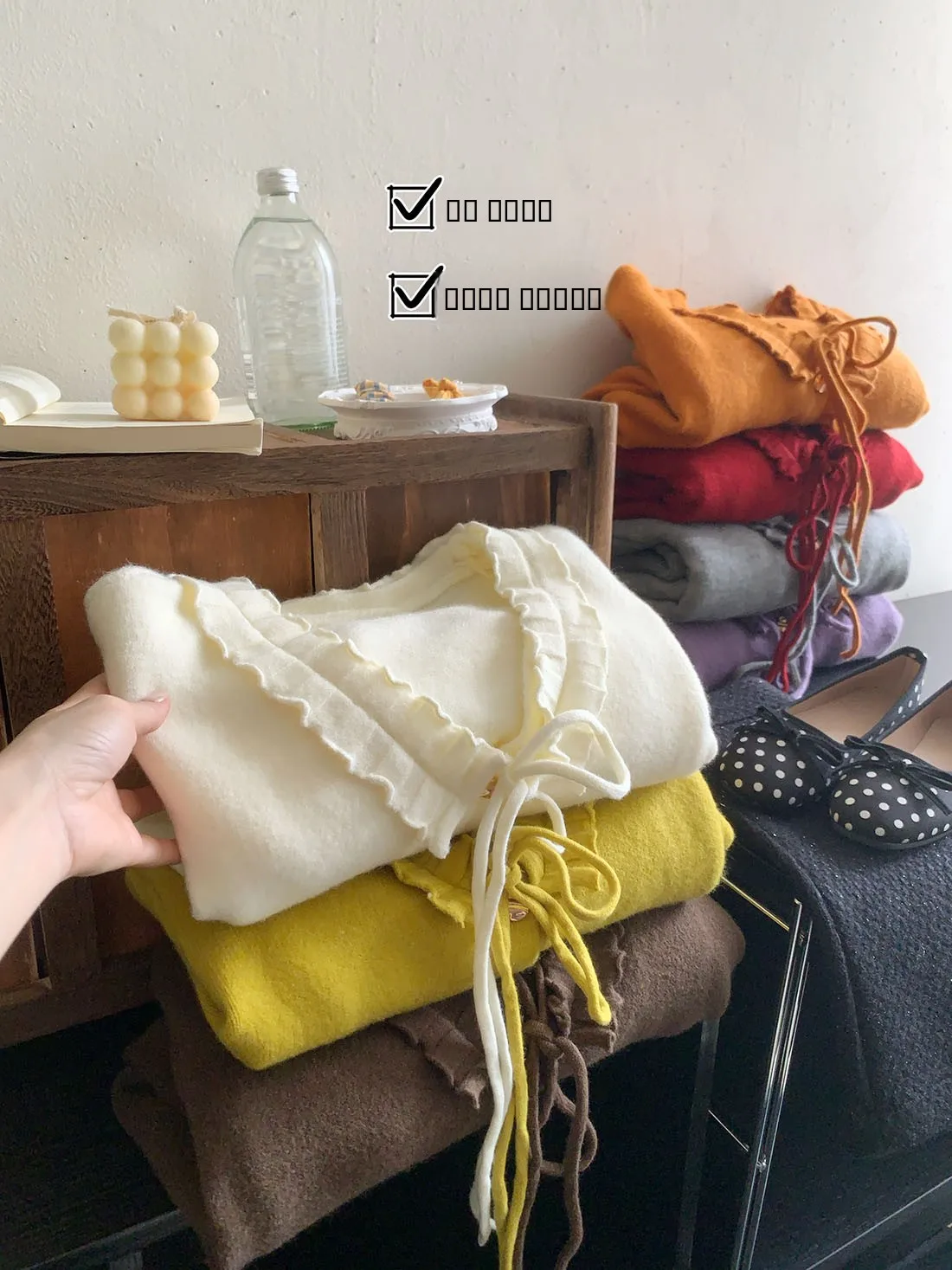 

Милый молодежный вязаный открытый кардиган с v-образным вырезом, женский зимний корейский свободный универсальный мягкий уютный свитер с кружевной отделкой с цветочным принтом