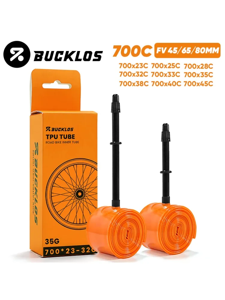 AliExpress BUCKLOS Gravel Road Bike Inner Tube 700C Bicycle TPU Inner Tube 700x23/32C 700x33/45C TPU Inner Tire 45mm 65mm 80mm Presta Valve