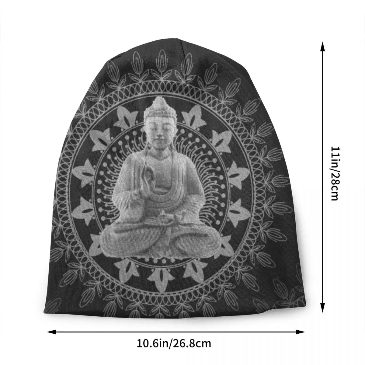 Buddha Meditation Spiritual Bonnet Hats Street Knitting Hat Autumn Winter Warm Buddhism Buddhist Mandala Skullies Beanies Caps