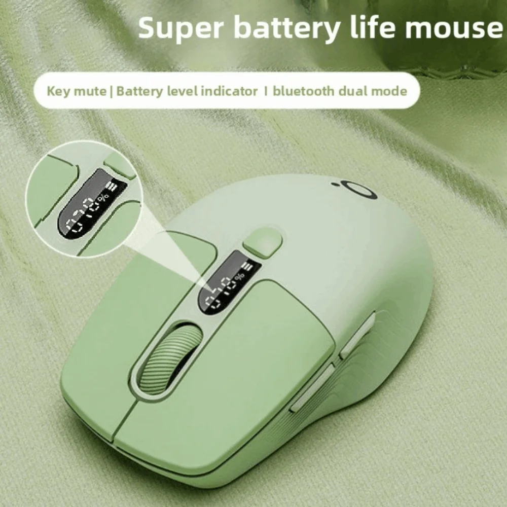 

Gamer Mouse Screen Display Laptop Wireless Mouse 2.4G Silent Wireless Bluetooth Mouse 1600dpi Portable Ergonomic Mouse Laptop