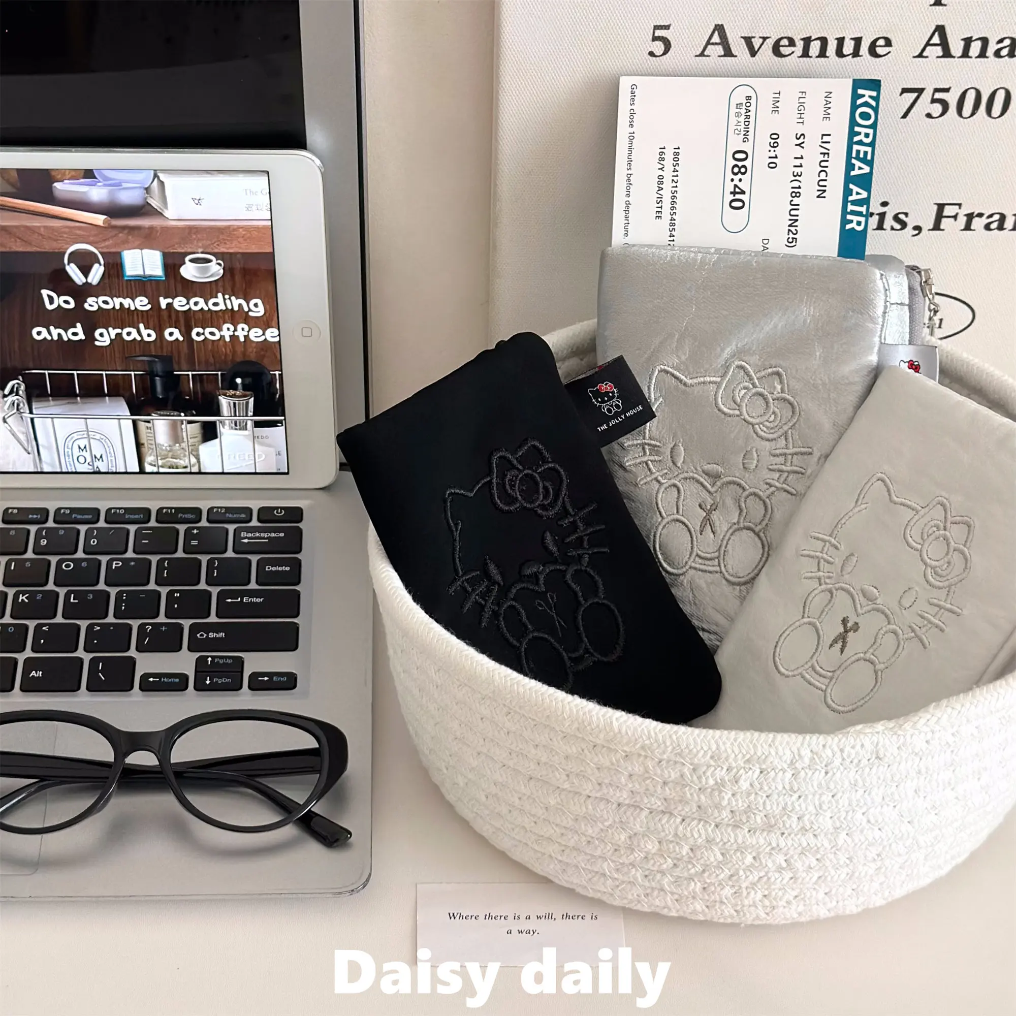 Bonito porta pasaportes bordado con diseño de gato, organizador de documentos de viaje, cartera portátil, tarjetero, nuevo diseño elegante para viajes de mujeres