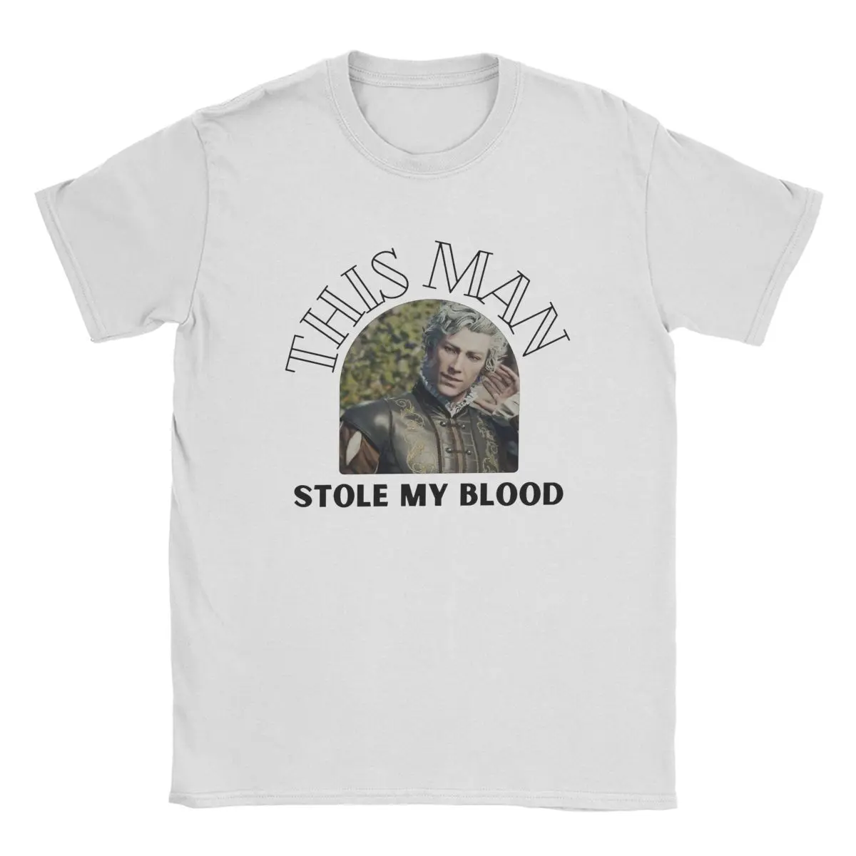 Casual Astarion Needs A Meal Baldurs Gate T-Shirts Men Round Collar Pure Cotton T Shirts Vampire Short Sleeve Tees 6XL Clothes