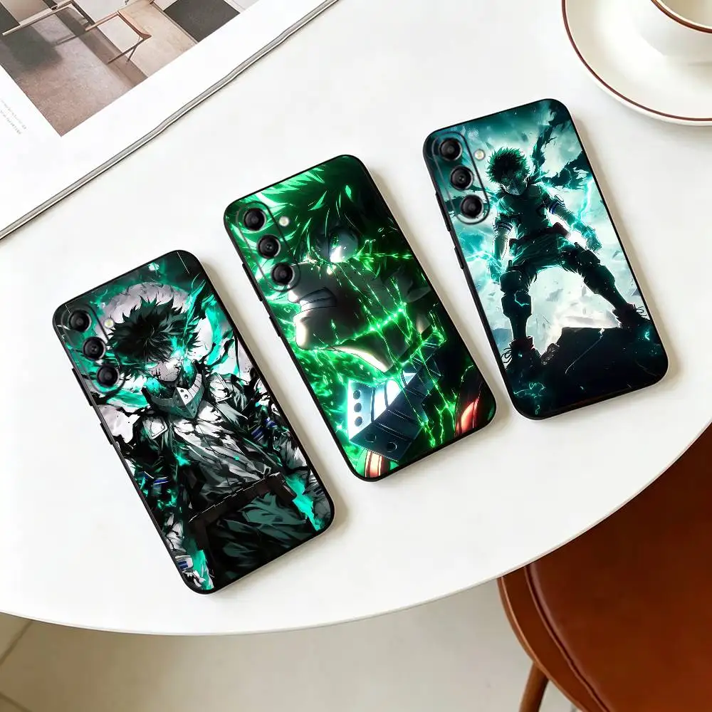 M-My Hero Academia Deku Midoriya  Phone Case Black Silicone Soft For Samsung Galaxy A73,A72,A71,A70,A53,A52,A51