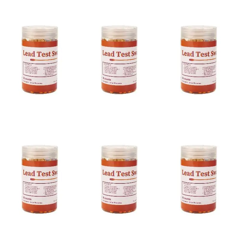 6Pack X(Lead Test Kit Swabs 60PCS Home Use Lead Paint Test Check Swab Results in
