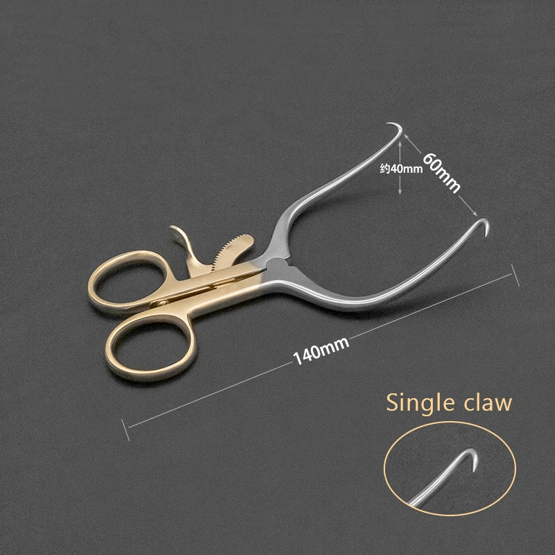 Self-retaining Retractor Medical Spreader Blunt Head Pointed Head Orthopedic Veterinary Instruments