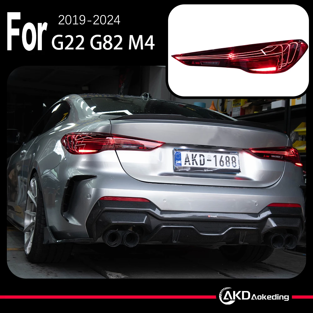 

AKD Car Model for BMW G22 G82 M4 GTS 425i 430i 2020-2024 Dynamic Sginal Tail Lamp DRL oled Lamp Auto Accessories