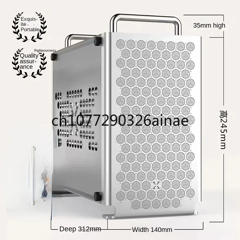 B2 All-aluminum ITX Case Portable A4 Mini SFX Power Supply Desktop Game Computer Small Case