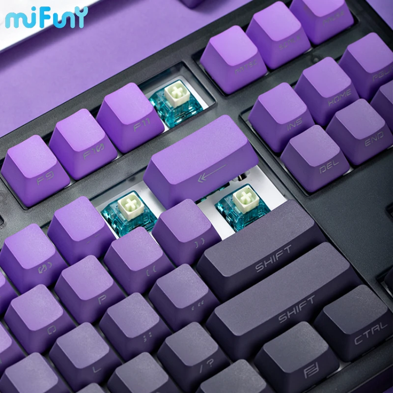 Imagem -05 - Teclado Mecânico com Fio 87 Teclas Modo Único Hot Swap Rgb Retroiluminado Trabalho de Escritório Mecanico Mifuny-mk870