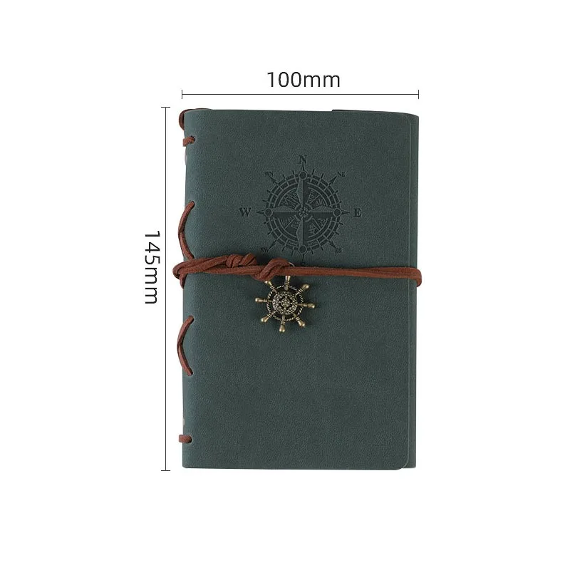 A6 Retro Notebook Traveler Diary Leather Soft Cover Small Size 13x9cm Replaceable Kraft Paper Inner Notebooks & Notepads