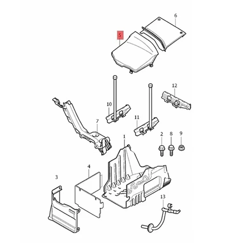 Auto Voorste Accubak Deksel 31402984 31265957 Voor Volvo S80 Xc60 Xc70 S60 V70 2007-2016 Batterij Vasing Buitenste Shell Onderdelen