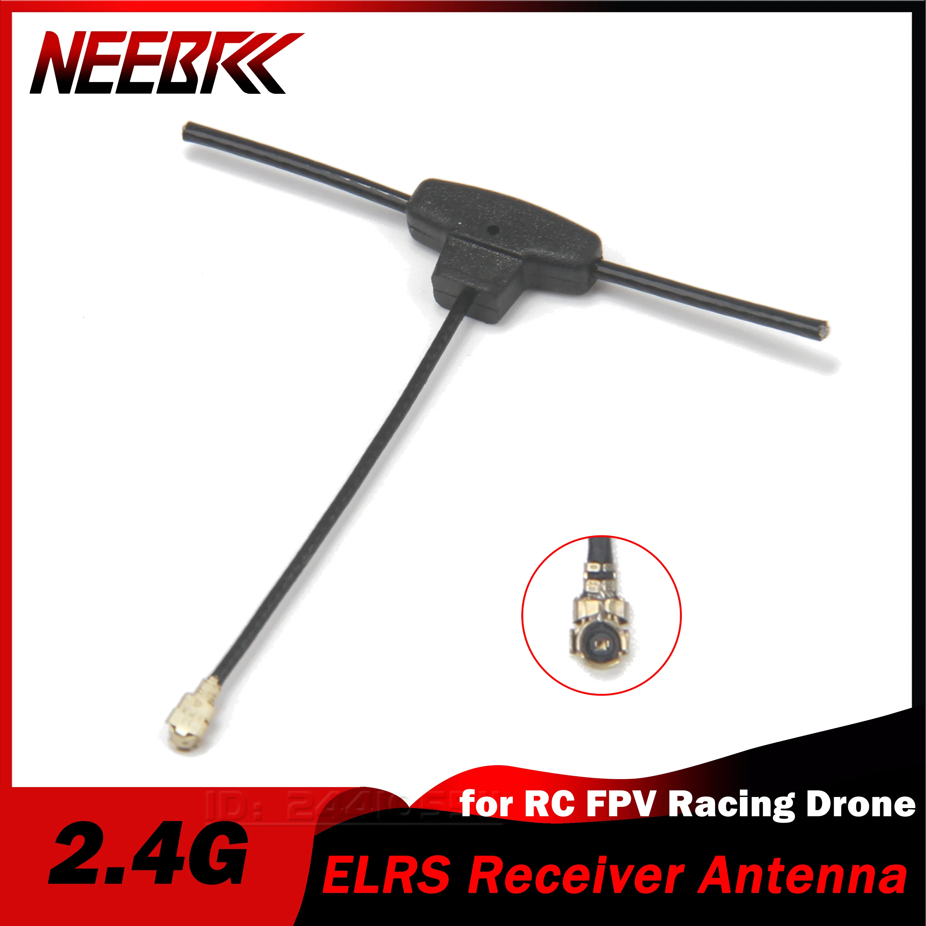 

NEEBRC 2,4G 45 мм ELRS ExpressLRS приемная антенна T-тип IPEX разъем для RC FPV гоночного дрона дальнего действия для фристайла самолета