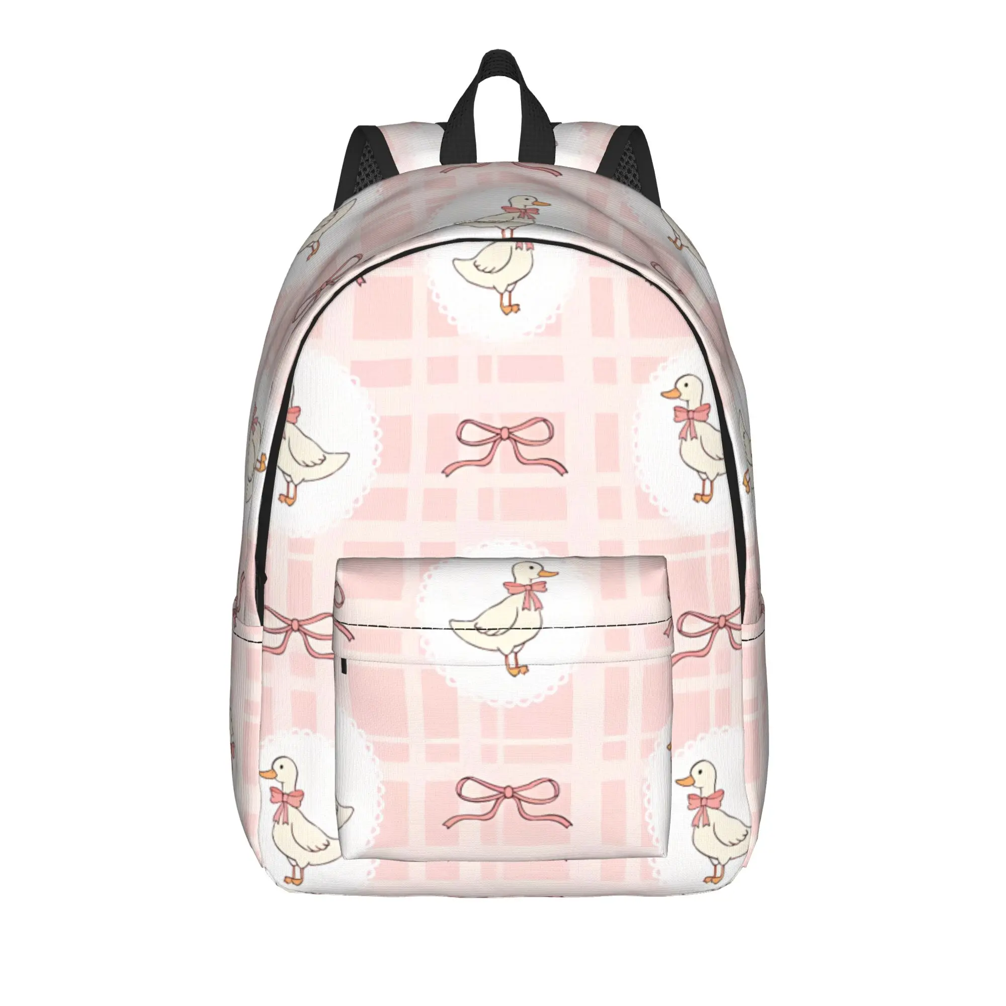 Cute Spring Cottagecore Goose Backpack  University Backpacks Unisex Custom Print School Bags Stylish Rucksack
