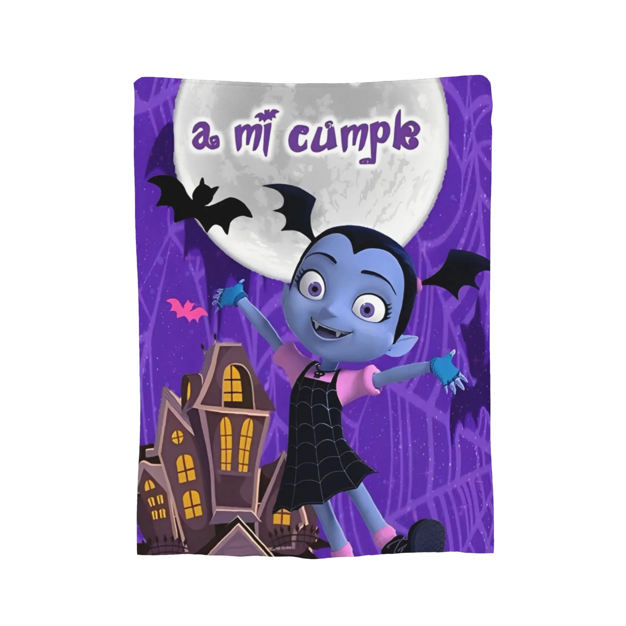 الجدة تصميم vampirina في سن المراهقة مصاص دماء البطانيات خفيفة الوزن رقيقة الصوف مريحة رمي بطانية آلة قابل للغسل #3