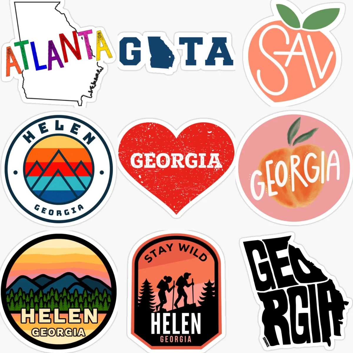 

GE Georgia Flag Map Creative PVC Stickers for Car Motorcycle Window Helmet Bumper Fridge Wall Decoration Accessories
