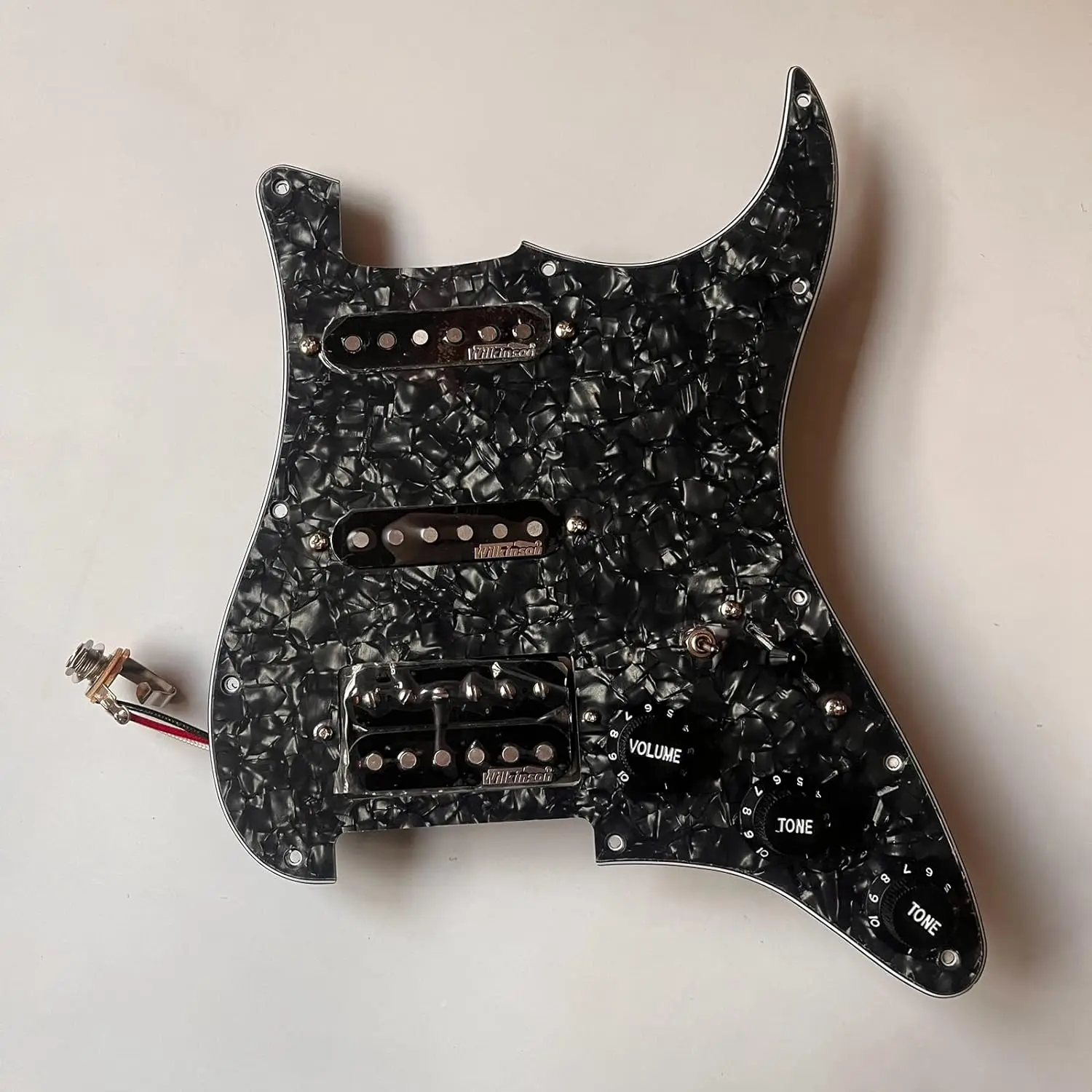 Upgrade SSH Prewired Guitar Pickguard Set, Alnico 5 Humbucker Pickups Multi-Switch 5-Way Type Pickup Protector Guitar Parts