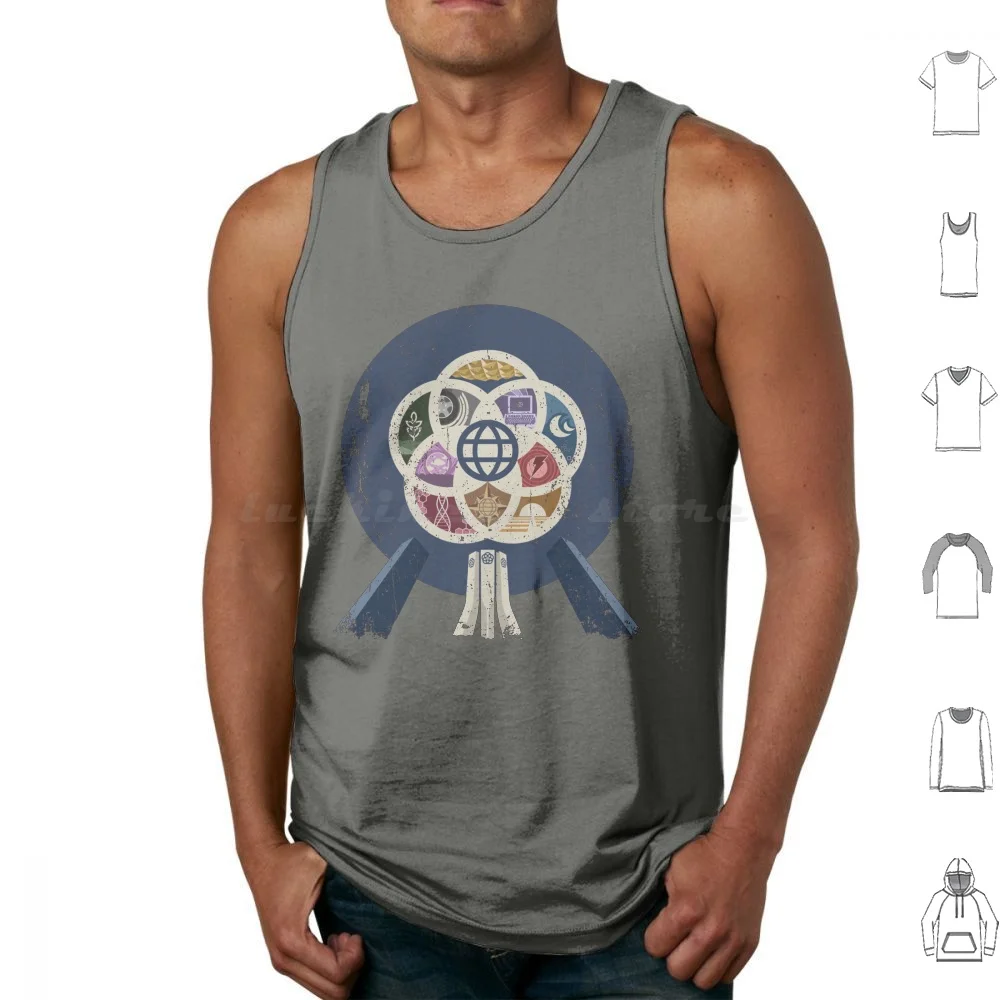 Center Iphone And Tshirt Tank Tops Vest Sleeveless Center Retro Vintage Sphere Spaceship Earth Technology Future World