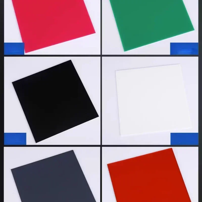 1PC Colorful  Acrylic Sheet PMMA Plastic Plexiglass Tinted Plate for DIY Display Projects Wedding Home Decor  Thickness 2mm 3mm