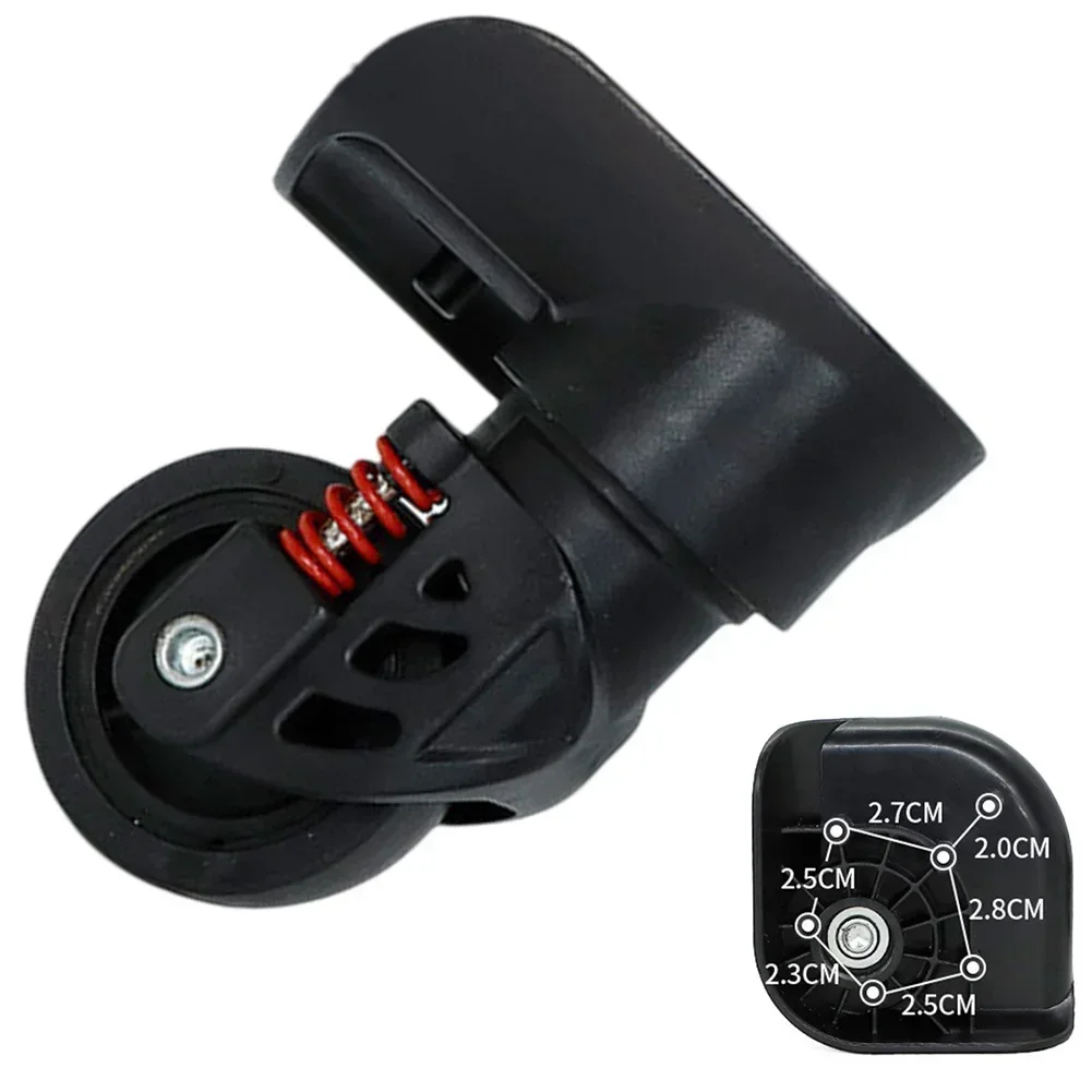 

Пластиковые колеса для чемоданов, легкие, для ремонта и обслуживания, простая установка, подходят для большинства чемоданов, легко обрезаются, легкий вес