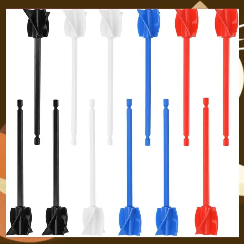 

Hot Epoxy Mixer Attachment For Drill, 12-Piece Set - Helix Paddles, Paint Stirrers Drill Attachment, 6.5-Inch