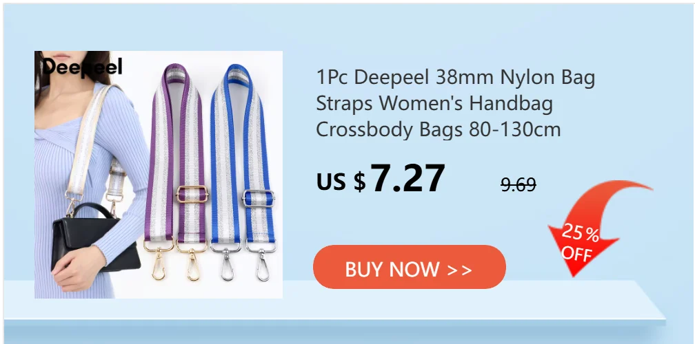 1Pc Deepeel 38mm Wide Canvas Bag Strap 80-140cm Adjustable Women's Handbag Replace Shoulder Straps Crossbody Bags Accessories