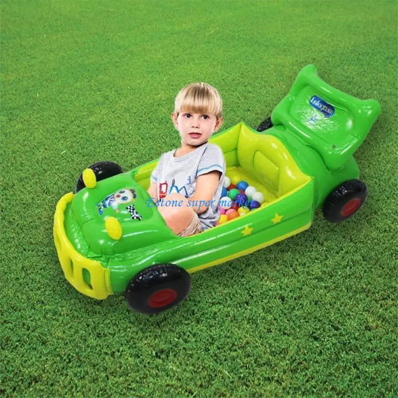 090B Inflatable Toy Car Decor for Garden Yard Pool Raft Foldable Sea Ball Pool Children Party Favor Sets Indoor Games 47Inch