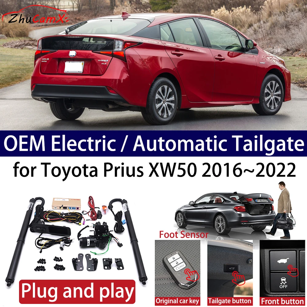 

ZhuCamX for Toyota Prius XW50 2016~2022 Car OEM Power Electric Automatic One-Click Smart Liftgate Tail Gate Support Opener