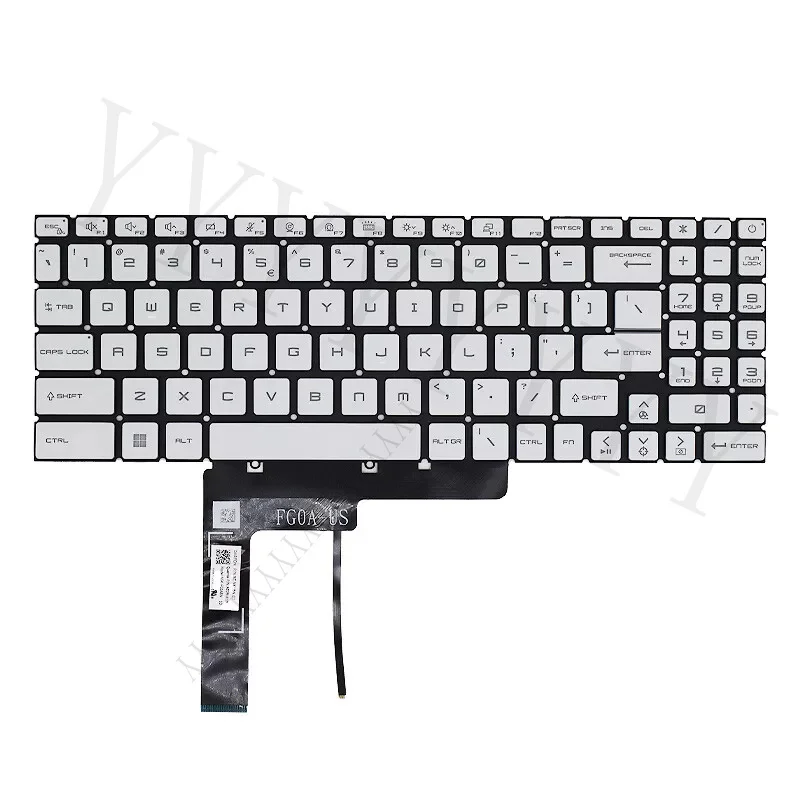 Y+ is suitable for MSI Sword 15 A11UE A11UD A12UE A12UD MS-1581 GF66 GL66 with blue backlight and white color