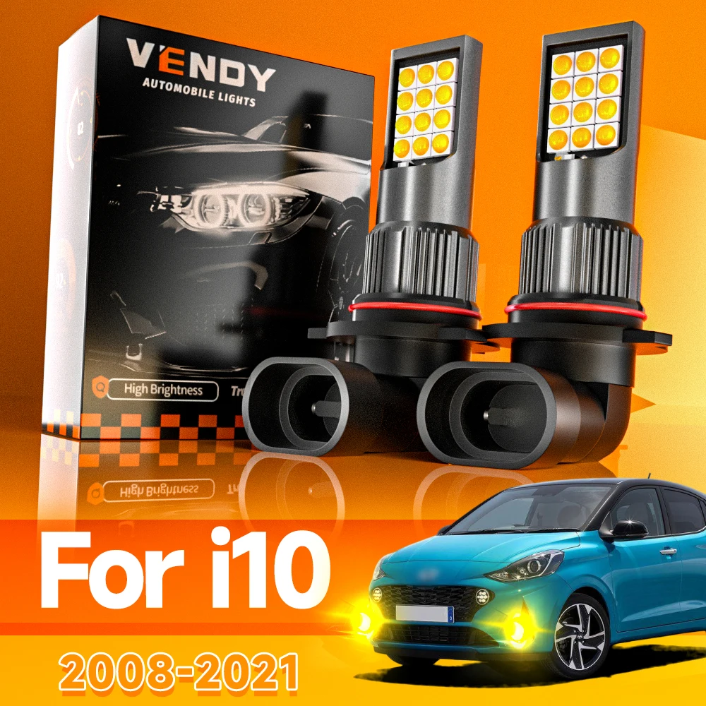 2pcs For Hyundai I10 LED Fog Light 2008 2009 2010 2011 2012 2013 2019 2020 2021 Canbus Accessories