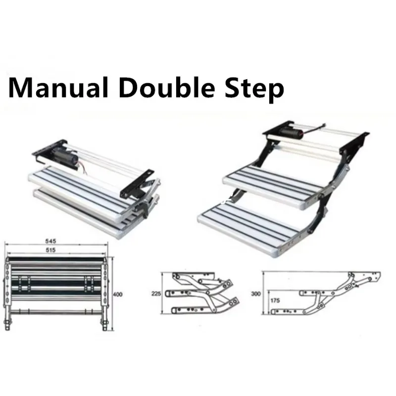 رائجة البيع دليل عالي الجودة من سبائك الألومنيوم قابل للطي بخطوة مزدوجة لملحقات محرك RV