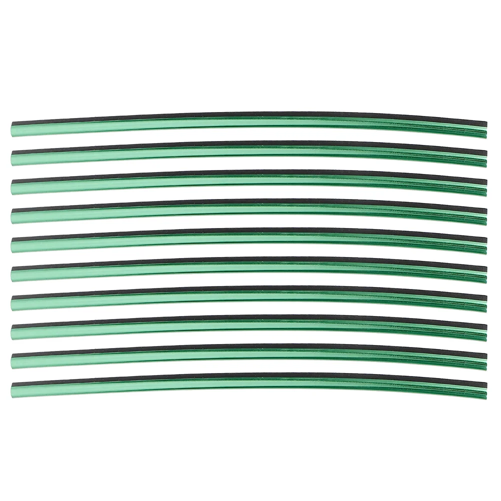 

10 Pcs Car Vent Outlet Trim Decorative Strips Interior Mouldings Air Conditioning Bright Color Durable Soft Material Easy