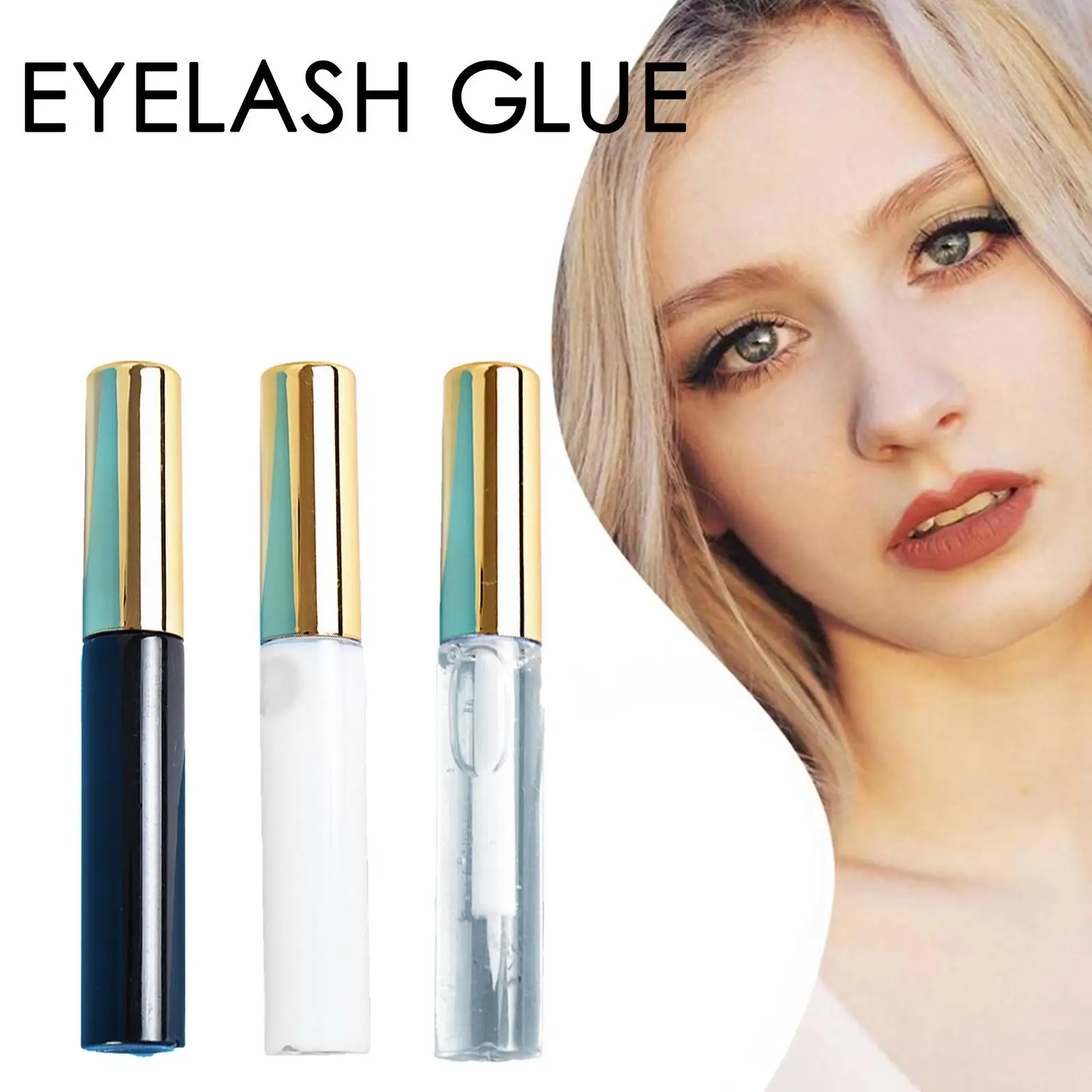 5ml Eyelash Glue Waterproof Quick Dry Adhesive False Glue Makeup Lash Cosmetic Eyelashes Clear Fake Glues Black Extension