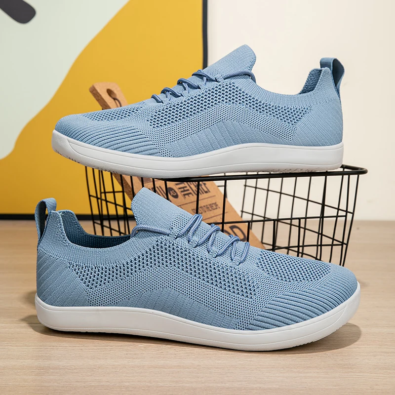 

New Unisex Wider Shoes Breathable Mesh Men Barefoot Wide-toed Shoes New Flats Soft Zero Drop Sole Wider Toe Sneakes Large Size