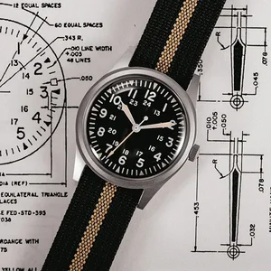RDUNAE Zaman Askeri, Retro Erkekler, 316L Paslanmaz Çelik, Mineral Cam, K1, Kuvars, Spor Aydınlatma, Saat, Pilot, RA03, G10, 34,5 mm Erkek sesi için zamanında en iyi 10 satış-no. 8
