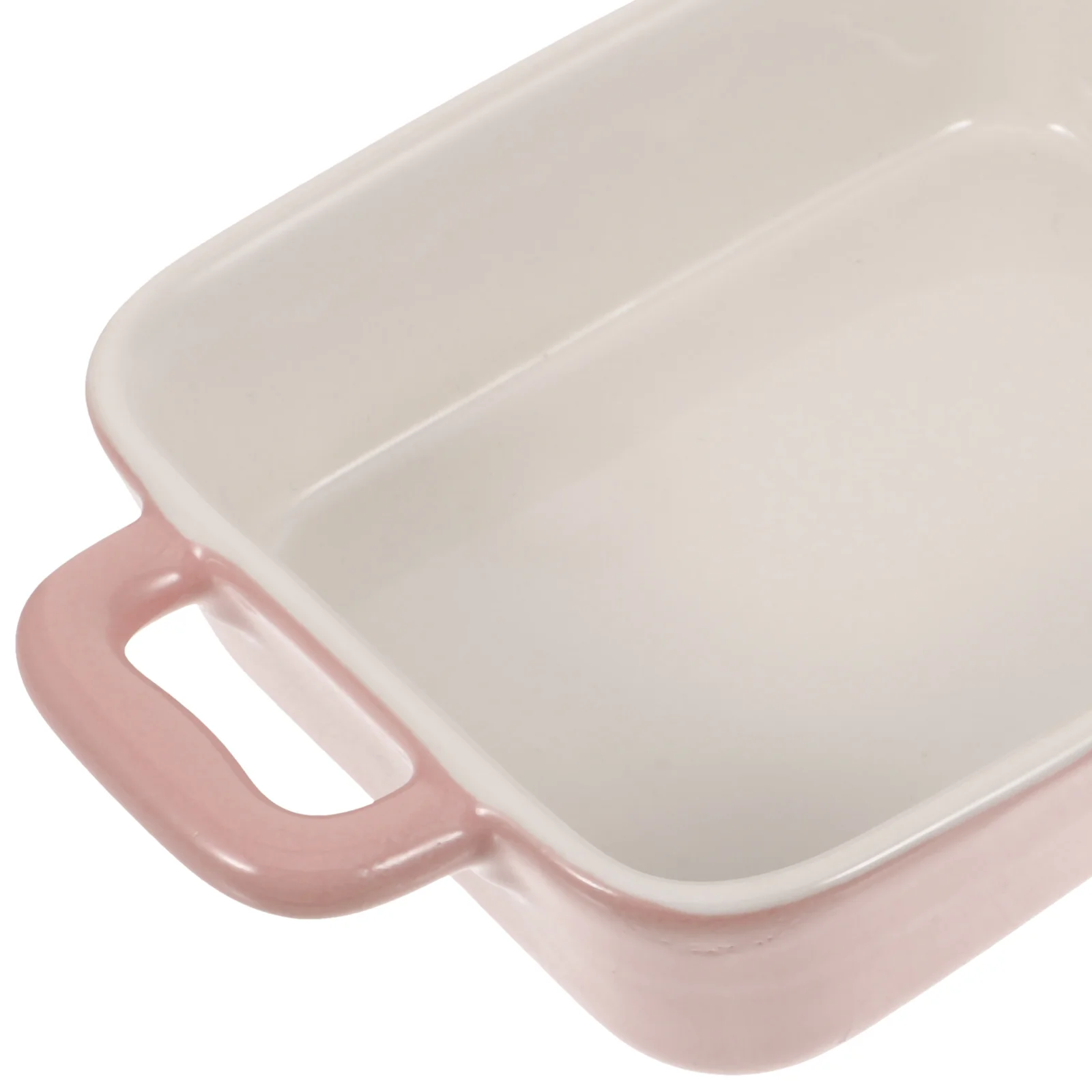 

Microwave Baking Oven Pink Porcelain Bakeware Plate Dish Lasagna Pan Dosh Dishes