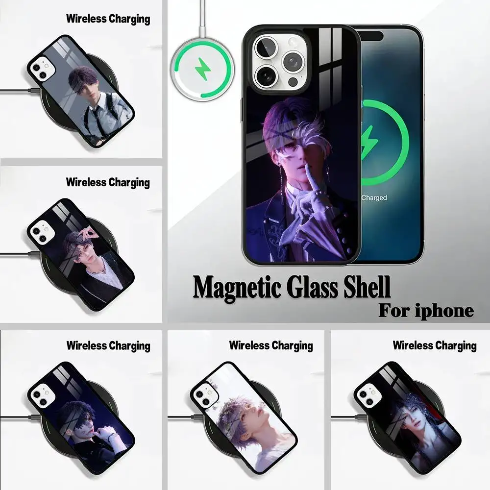 

R-Rafayel love&deepspace Phone Case For IPhone17 16 15 14 13 12 11 Pro Max 16/15/14Plus Wireless Charger Cover Funda