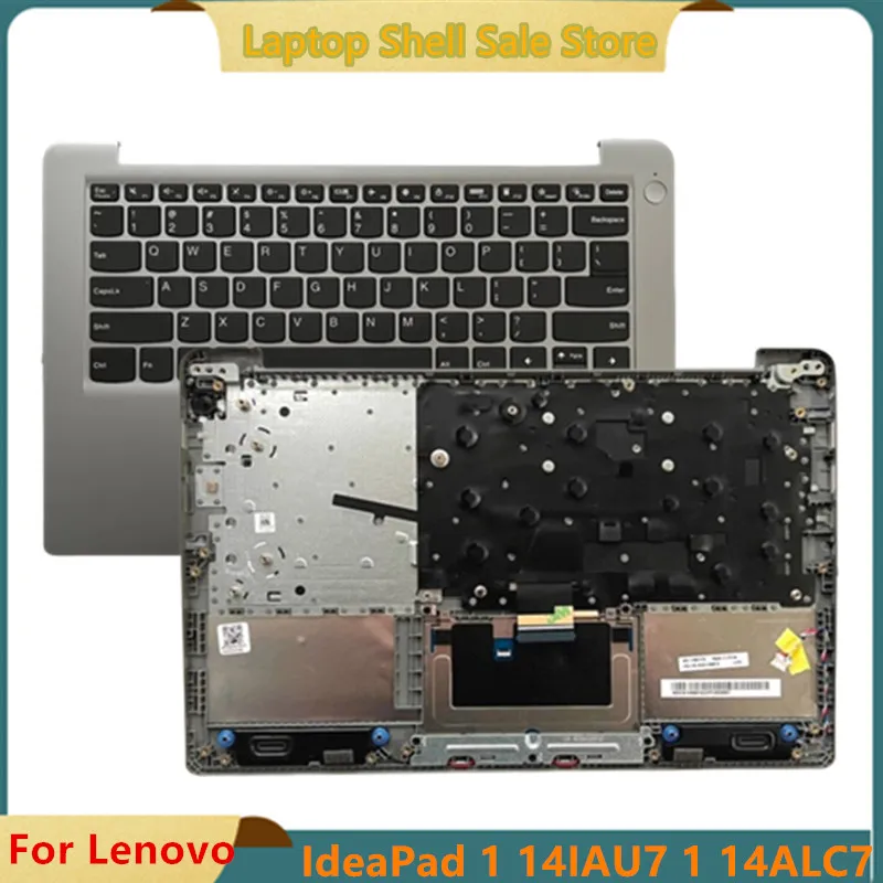 

Orig New For Lenovo IdeaPad 1 14IAU7 1 14ALC7 Laptop Upper Case Palmrest Cover keyboard